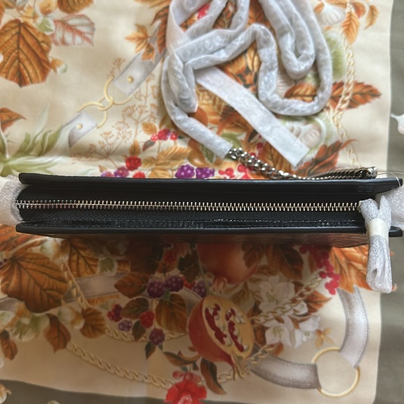 Coach Croc Slim Crossbody Bag in Silver/Black - Picture 5 of 8